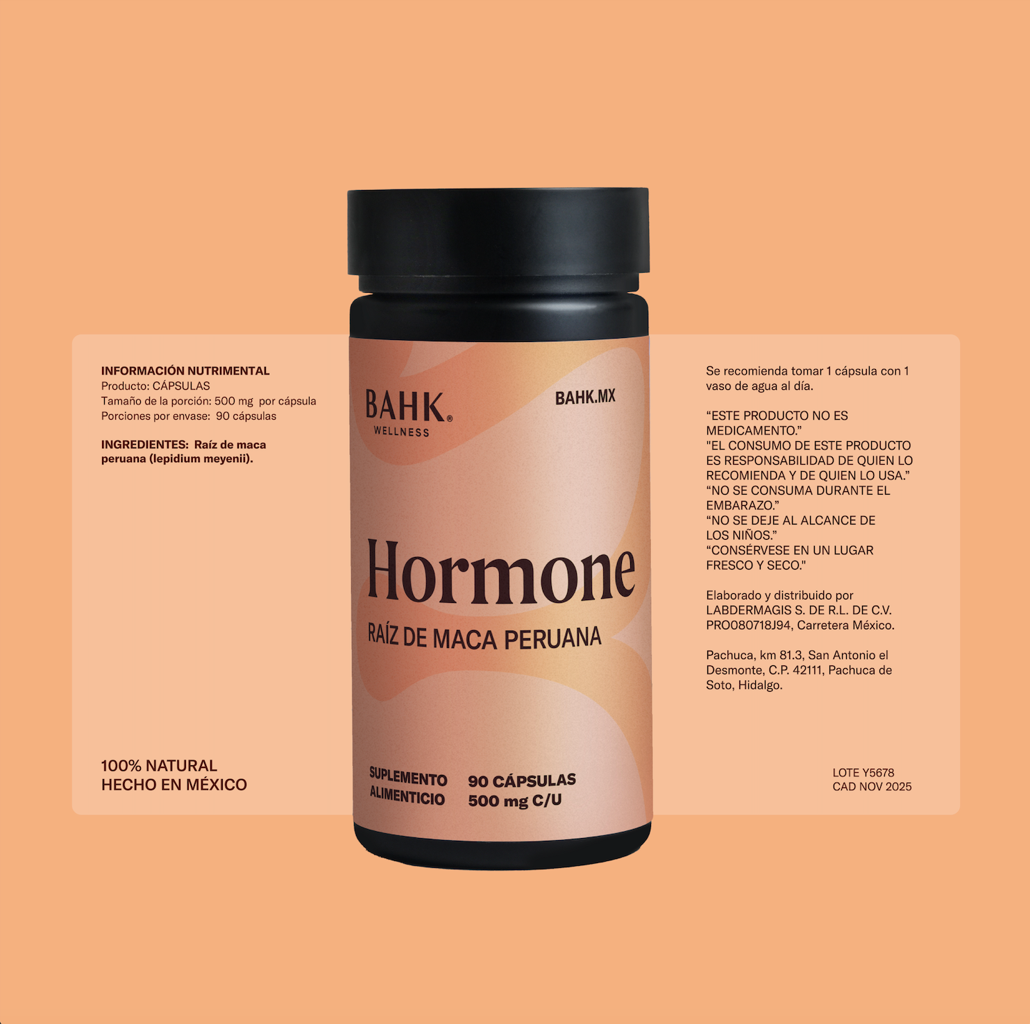 Hormone | Raíz de maca peruana (500mg c/u)
