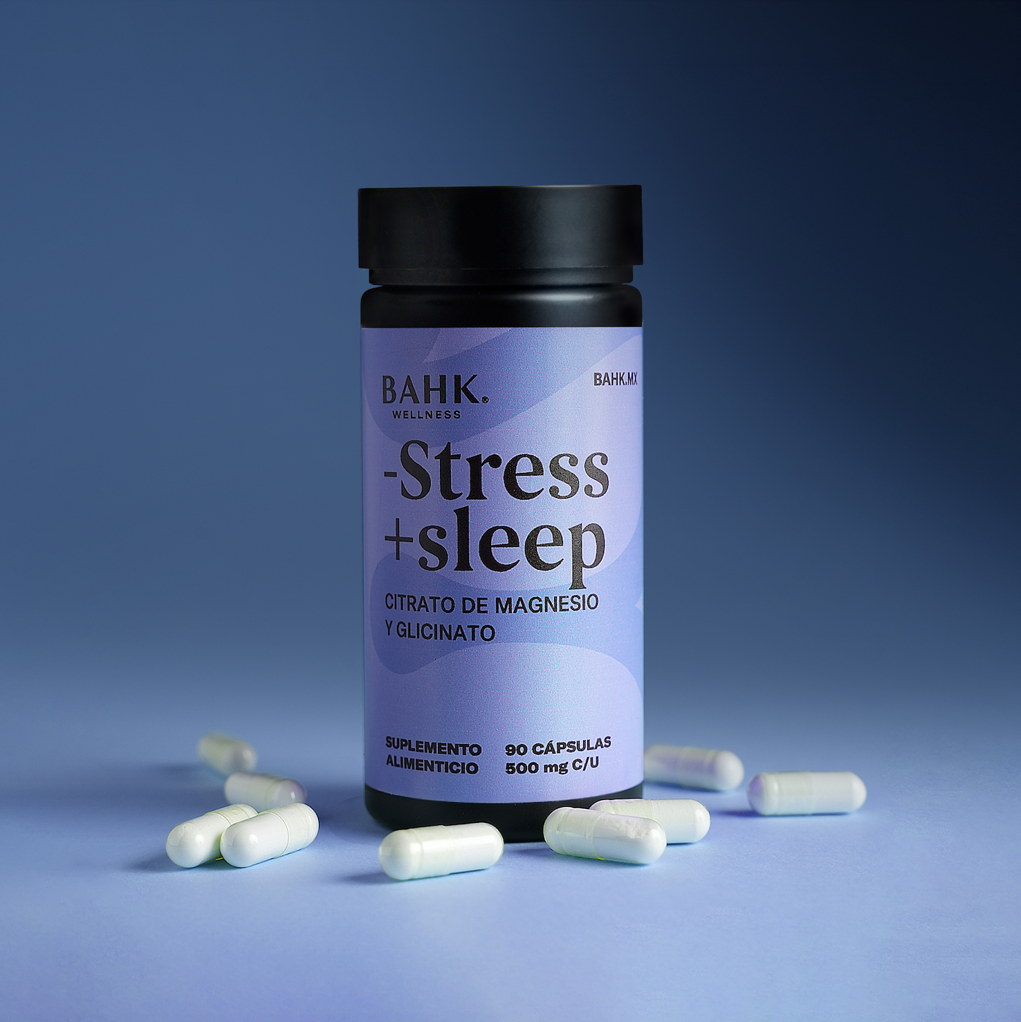 -Stress +Sleep | Citrato de magnesio y glicinato (500mg c/u)